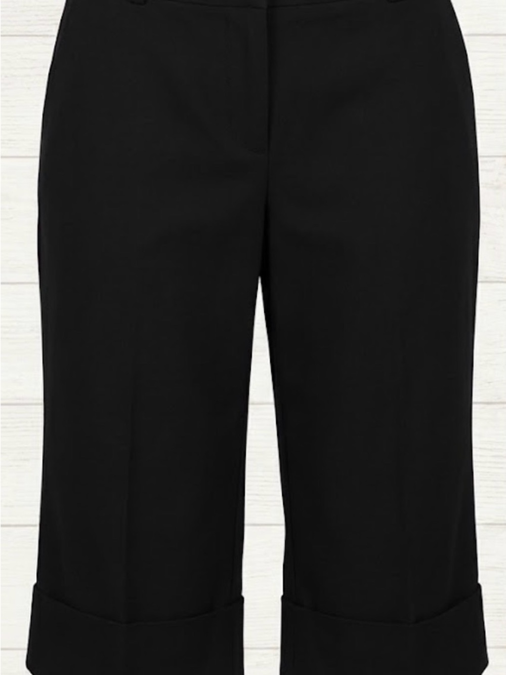 Charlotte Russe Black Bermuda Shorts Size 7 Stretch Dress Career Shorts